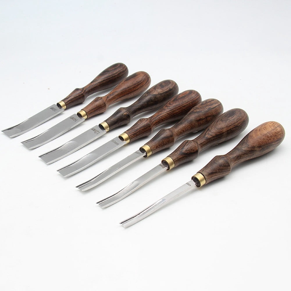 1pcs 4-16mm Diy Leather Edge Bevelers Wide Mouth Skiving Tool With Wooden Handle For DIY Leather Craft Professional