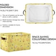 thumbnail image 2 of GZHJMY Bee Honey Storage Bin for Toy Storage Basket Dirty Clothes Sundries Office Home Closet Shelf Cube Box Waterproof Laundry Basket Collapsible Organizer, 2 of 7