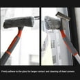 thumbnail image 6 of BVXEEP Window Squeegee, 2 in 1 Shower Squeegee with Extension Pole, 53'' Telescopic Window Washing Equipment with Flexible Head, Glass Cleaning Tools for Indoor/Outdoor High Window, 6 of 9
