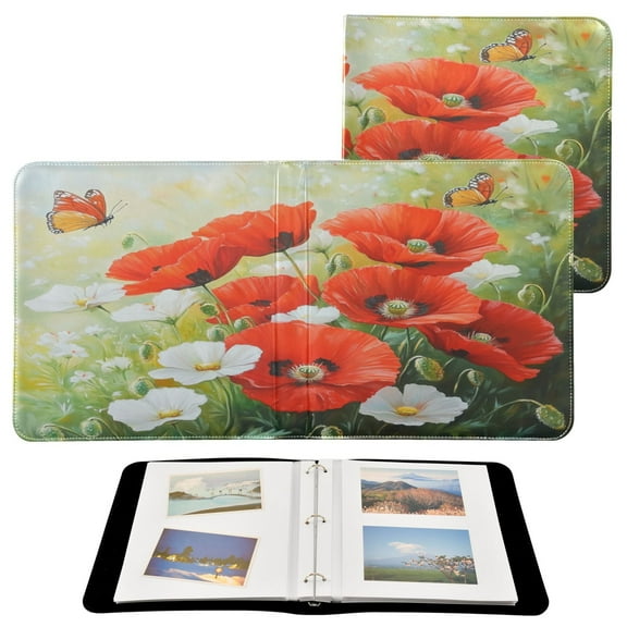 BZSMCE Photo Album Book Scrapbooking Garden Scene Printed Picture Album