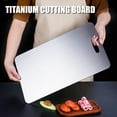 thumbnail image 4 of Ywuzuh Titanium Cutting Board, Stainless Steel Cutting Board, Food-Grade Chopping Board for Kitchen Outdoor Camping Meal Prep, 4 of 7