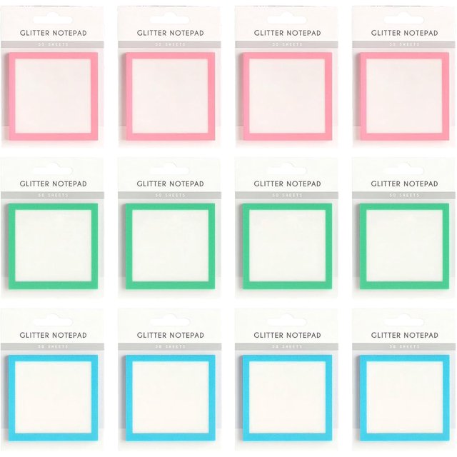 Notes Post-it Pailletées, Notes Post-it Transparentes Pastel, Blocs-Notes Mémo Autocollants Mignons, Blocs-Notes Transparents Pailletés Papeterie, Notes Transparentes, Petite Liste de Tâches, Fournitures de Bureau