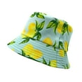thumbnail image 5 of Empire Cove Fruit Designs Reversible Bucket Hat Fisherman Cap Women Men Lemon, 5 of 5