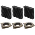 thumbnail image 4 of Radiador De Aluminio Disipador De Calor Disipador De Calor Aleta De Enfriamiento Disipador De Calor Para Chipset Para Computadora PC Fuente De Alimentación Equipo Eléctrico IC EOTVIA No, 4 of 7