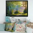 thumbnail image 3 of Designart 'Subtle Sunset Light Through The Trees I' Traditional Framed Art Print, 3 of 4