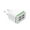 White, variant on 440W PD Charger Efficient with 360 Rotation Support with LED Digital Clock Simultaneous Multi-Device Charge Heavy Duty Defense Black Futuristic Aurora Edition Black