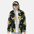 thumbnail image 4 of Goofa Printed Women's UPF 50+ Sun Protection Hoodie Jacket Lightweight Long Sleeve Sun Shirt for Women with Pocket Hiking Outdoor-X-Large, 4 of 9