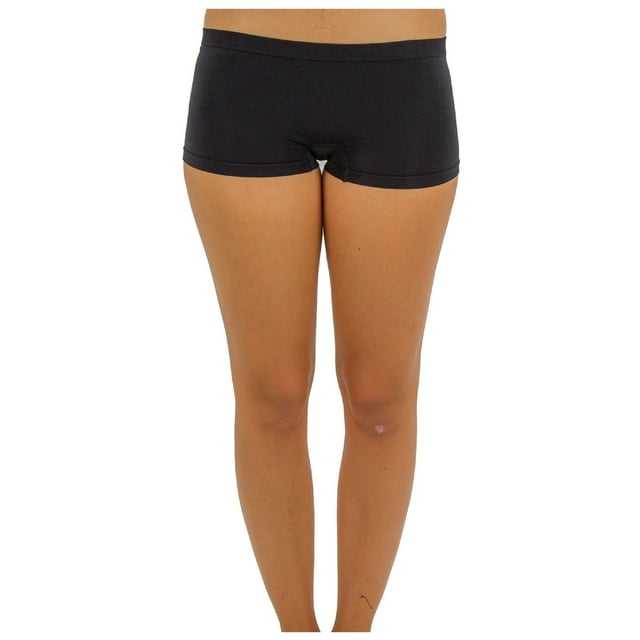 TD Collections Women's Low Rise Boy Cut Seamless Workout Dance Shorts