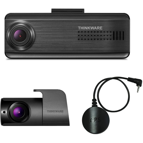 THINKWARE F200 PRO Dash Cam Bundle with Rear Cam, 32GB Micro SD Card Included, GPS Antenna -Renewed