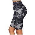 thumbnail image 3 of QLEICOM Womens Athletic Shorts, Plus Size Shorts, Fashion High Waist Hip Stretch Printed Fitness Sports Yoga Pants Shorts Yoga Shorts, Running Shorts, Comfy Beach Shorts, Cycling Shorts A XL, 3 of 5