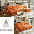 thumbnail image 3 of Akaber Oversized Modular Sectional Sofa, 140'' U Shaped Couch with Movable Storage Ottoman, Cloud Couches for Living Room, 3 of 9