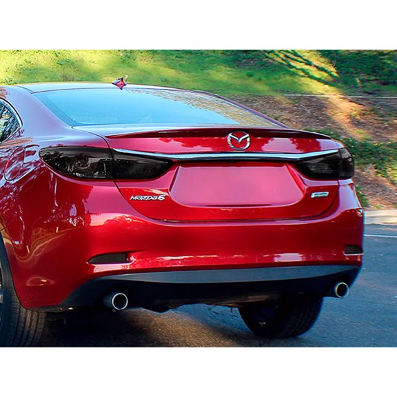Rvinyl Tail Light Tint Covers Compatible with Mazda Mazda6 2016-2017 - Blackout Smoke