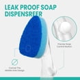 thumbnail image 2 of Non Scratch Dishwand Refills Handle, Dish Wand Refill Pack, 6 Heavy Duty Replacement Sponge Heads Set, Soap Dispenser Scrubbers, Dishwashing Scrub Dispensing Brush Pads, Dishwasher Cleaning Tool kit, 2 of 6