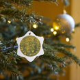 thumbnail image 7 of 3drose, Black Eyed Susan, 3 inch Snowflake Porcelain Ornament, 7 of 7