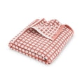 thumbnail image 4 of Mainstays Performance Super Soft Quick Dry Bath Towel Set, 4-Piece, Checkered Terra Cotta, 4 of 7