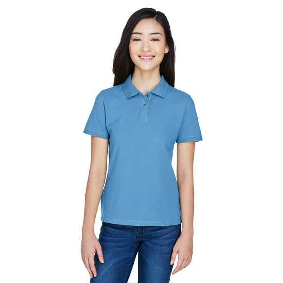 Harriton Ladies' 6 oz. Ringspun Cotton Piqué Short-Sleeve Polo - M200W