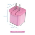 thumbnail image 6 of onn 32W Dual-Port USB-C & USB-A Wall Charger, Fast Charging, USB-IF Certified, Foldable Plug, Pink – Compatible with iPhone, iPad, AirPods, Samsung Galaxy, Note, Pixel & More, 6 of 8