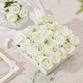 thumbnail image 3 of 30pcs Black Roses Artificial Flowers,Realistic Silk Black Artificial Roses Bouquet with Long Stems for Wedding Flower Arrangement Halloween and Gothic Home Party Decorations, 3 of 5