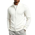 thumbnail image 2 of Frnrwgo Men's Cardigan Sweater Loose Fit Solid Color Long Sleeve Knit Casual Winter Outerwear Top, 2 of 5