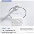 thumbnail image 4 of Anneau Porte-Serviette Simple Pivotant, Support de Serviette de Bain en Acier Inoxydable SUS 304, Nickel Brossé, 4 of 8