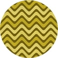 thumbnail image 1 of Ahgly Company Machine Washable Indoor Round Transitional Yellow Area Rugs, 5' Round, 1 of 7