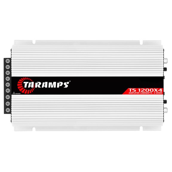 Amplificador Taramps TS 1200x4 para audio de coche, 1200 W RMS, 2 ohmios, 4 canales