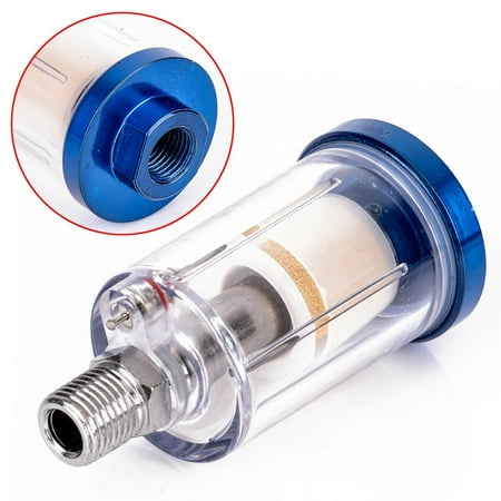 

Inline 1/4 Air Oil Water Separator Filter for Compressor Spray Paint Tool