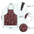 thumbnail image 7 of Red and Black Christmas Snowflake Pattern Kids Aprons for Girls and Boys,Adjustable Neck Strap Toddler Aprons for Kids Cooking Baking, 7 of 7