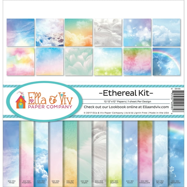Ella & Viv Collection Kit 12"X12"-Ethereal, 12 Modèles/1 Pièce