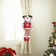 thumbnail image 3 of PATLOLLAV Christmas Curtain Buckle,Xmas Elk Plush Doll Window Decorations Cartoon Curtain Tieback Curtain Hook for Living Room Bedroom Home Decor (Santa Claus and Snowman Elk Doll Style), 3 of 4