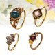 thumbnail image 2 of unbranded 4Ud Anillos De Dedo Con Vintage Y Superficie Para Uso Diario Y Fiestas, 2 of 8