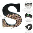 thumbnail image 4 of Made Easy Kit Metal Letter Wine Cork Keepsake Saver & Holder Monogram w/Free Wall Mount Kit A-Z, 4 of 8