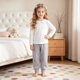 thumbnail image 2 of Gubotare Girls Joggers Girls Sweatpants Jogger Athletic Pants Kids Pants Size 7-8 (Grey,7-8 Years), 2 of 5