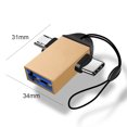 thumbnail image 4 of WDOplteas 2 en 1 Micro USB A USB3.0 Cable Convertidor Adaptador OTG (Oro), 4 of 9
