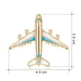 thumbnail image 6 of Xinyolin Fashion Brooch Pin Enamel Jewelry Shiny Cartoon Airplane Brooch Elegant Alloy Badge Handbag Sweater Suit Shawl Decoration Party Dress Clothing Accessories Jewelry Gift, 6 of 8