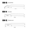 thumbnail image 4 of Paquete de 6 pinzas antiestáticas de precisión ESD de acero inoxidable con bolsa para reparación de joyería electrónica Zhivalor WHFLD405, 4 of 4