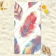 thumbnail image 5 of Toalla de playa de microfibra para natación, accesorios de natación, toalla de baño con estampado especial, manta de playa antiarena, toalla multiusos para viajes, piscinas y camping (70 x 140 cm)., 5 of 6
