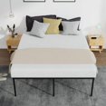 thumbnail image 2 of FDW Heavy Duty Metal Platform Bed Frame, Queen, 18'' Height, Noise-Free and Easy Assembly, No Box Spring Needed, 2 of 7