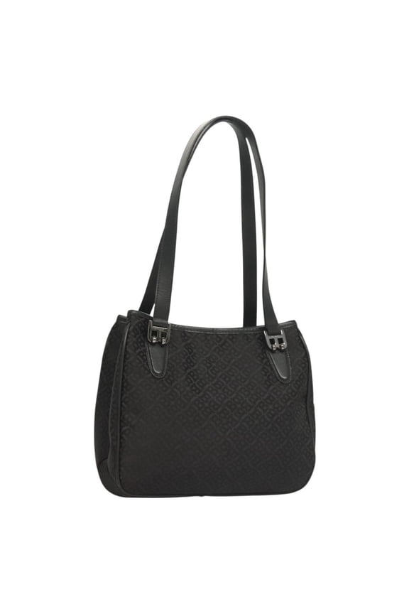 Pre-Owned Bally Vintage Shoulder Bag Nylon Black Nylon Shoulder Bag Bag