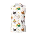 thumbnail image 6 of Lsque Funny Chicken Print Men's Cotton Blend Sleeveless Muscle Shirts (S-3XL)- Moisture Wicking, Odor Protection, UPF 30+,Medium, 6 of 8
