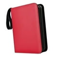 thumbnail image 4 of Classeur Durable à 400 Pochettes pour Cartes, Organisateur, Support, Contenant à Fermeture Éclair, Pochettes de Rangement, Rouge, 4 of 8