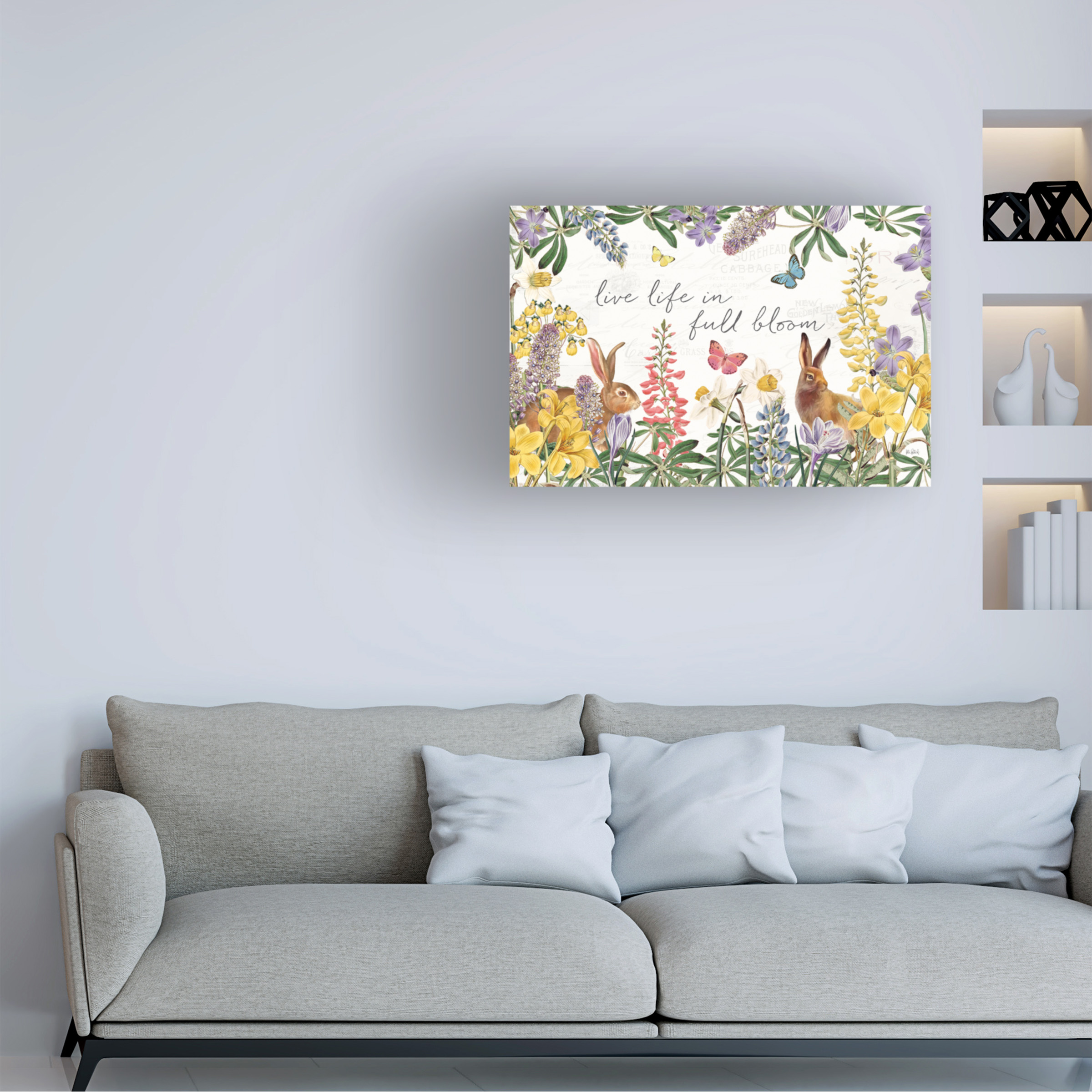 Trademark Fine Art 'Easter Garden I' Canvas Art by Katie Pertiet