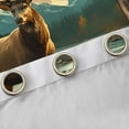 thumbnail image 4 of Homewish Wild Deer Blackout Curtains Set of 2 (52x84 Each),Jungle Animal Window Curtains,Rustic Farmhouse Curtains and Drapes For Men Women,Ultra Soft Home Decor, 4 of 6