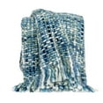 thumbnail image 1 of Parkland Collection THRE21012 Mia Blue & White Rectangle Transitional Handloomed Acrylic Blend Throw - 52 x 67 x 0.5 in., 1 of 1