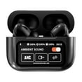 thumbnail image 1 of A9Pro Wireless Earbuds with Bluetooth 5.3, IPX4 Waterproof, LCD Touch Screen, ANC Noise Reduction, 13mm Copper Ring Speakers, 25mAh Earphone Battery & 300mAh Charging Case for 5-6H Playtime, Type-C, 1 of 6