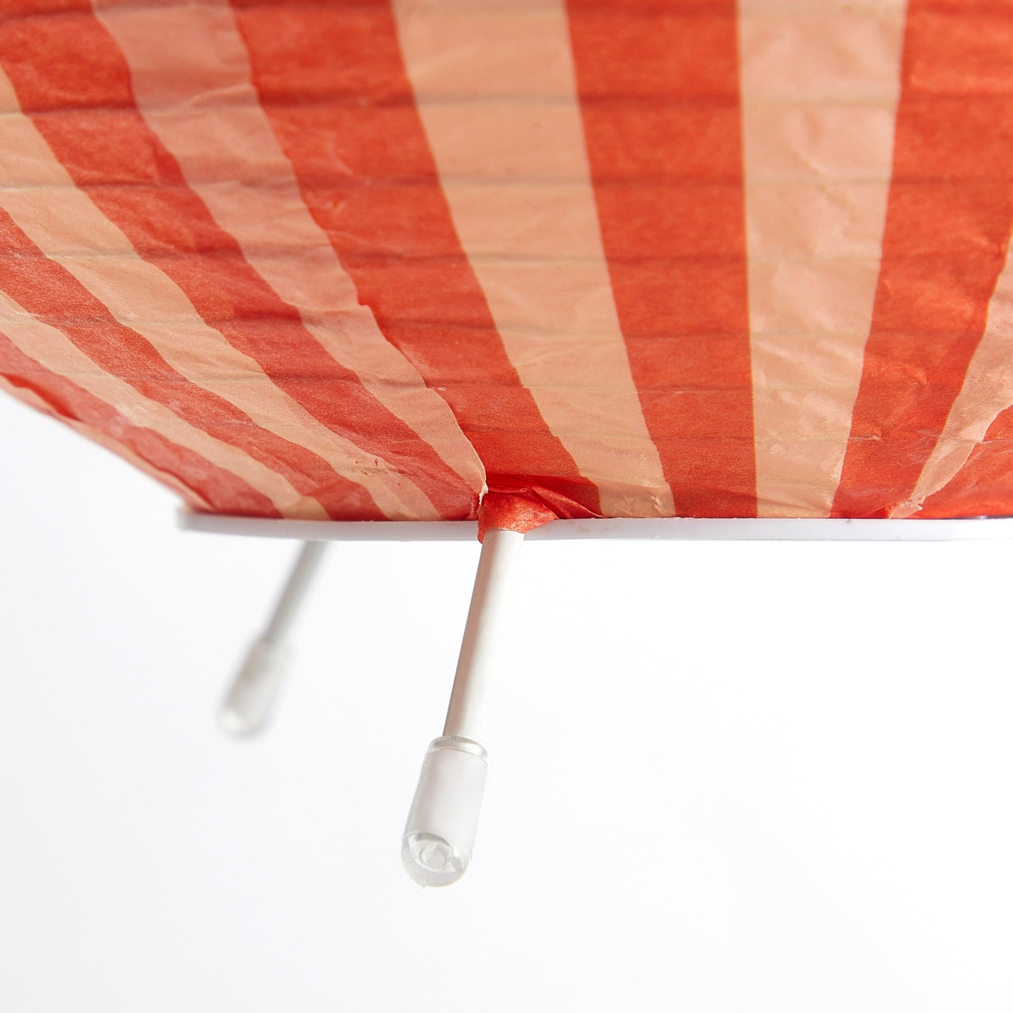 Urban Shop 8.2"H x 9"D Paper Lantern Table Lamp, Orange