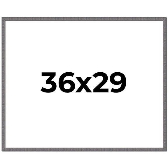 36x29 Frame Slate Blue Distressed Rustic Solid Wood Picture Frame | 0.75 Inch Moulding Width |