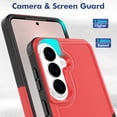 thumbnail image 2 of Defender Case for Samsung Galaxy S26 5G 6.3", Dual Layer PC+TPU Rugged Shockproof Full Body Protective Cover,Red,For Galaxy S26 5G, 2 of 6