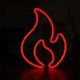 thumbnail image 1 of Luz de llama LED de neón, iluminación creativa para habitaciones de celebridades de Internet, luces decorativas navideñas, 1 of 3