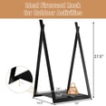 thumbnail image 7 of Resenkos Logs Stand Stacker Holder,Firewood Log Rack,Triangle Firewood Rack with Raised Base for Fireplace Fire Pit-Black, 7 of 7